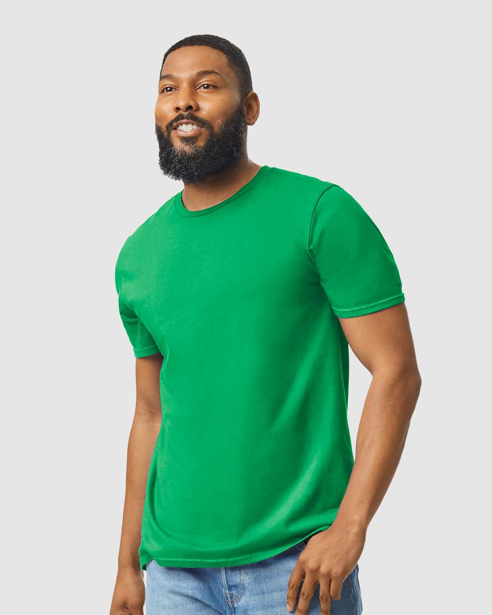 Gildan Men's Heavy Taped Neck Comfort Jersey T-Shirt - Classic Fit, 5.3 Oz, Multiple Colors, Taped Shoulder