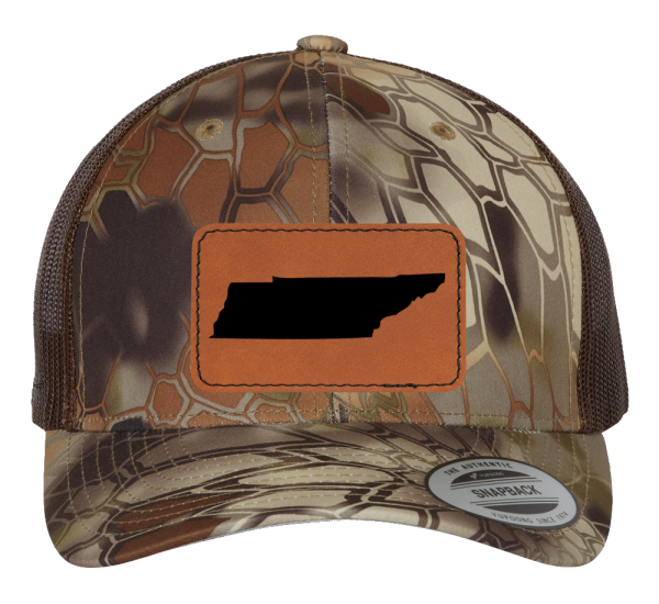 Custom Adjustable Trucker Hat with Leatherette Patch Logo or Design - Image 7